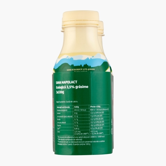 Sana eco 3.5% grăsime 3x330g