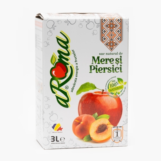 Suc natural de mere și piersici 3l