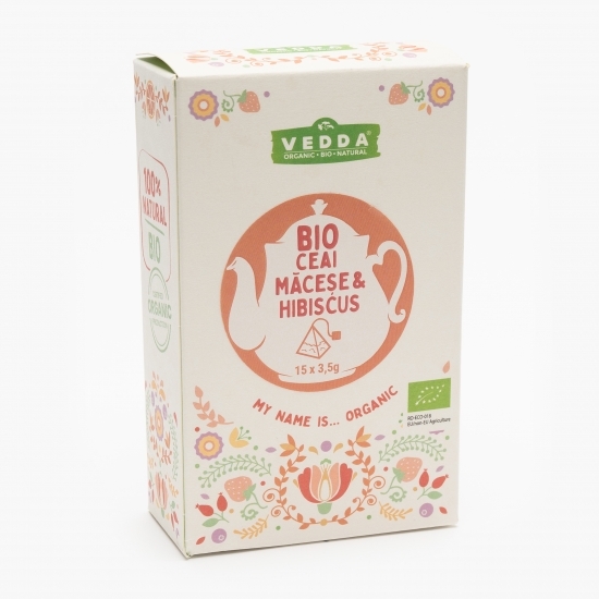 Ceai măceșe și hibiscus eco 15 plicuri