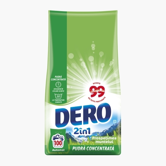 Detergent de rufe pudră automat 2în1, Prospețimea muntelui, 100 spălări, 7.5kg