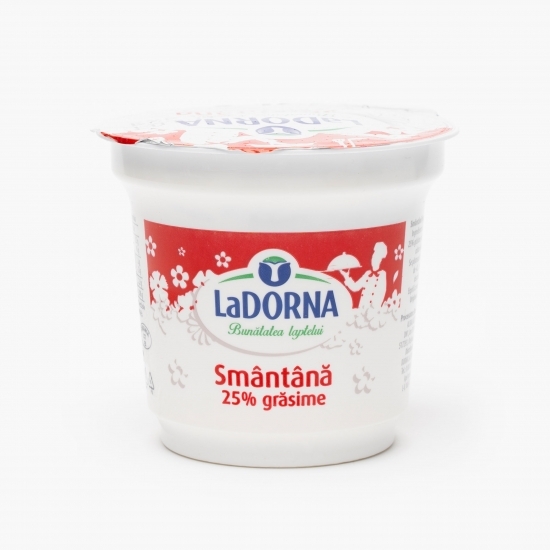 Smântână fermentată 25% grăsime 300g