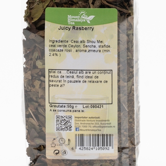 Ceai alb & verde cu coacăze roșii și zmeură 50g
