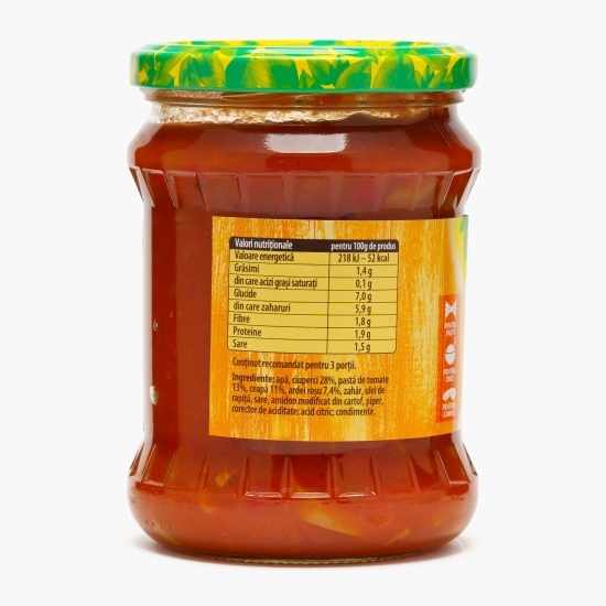 Ciuperci feliate și legume în sos de roșii 500ml