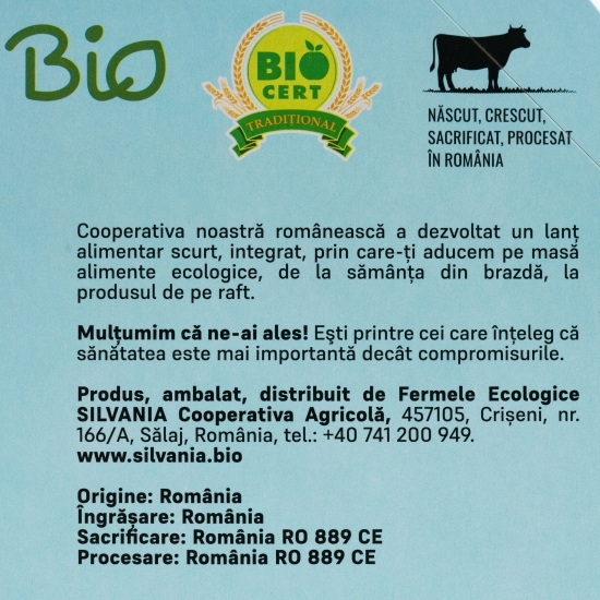 Pachet de vită eco pentru ciorbă 450g