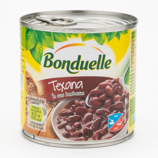 Fasole roșie boabe Texana în sos barbecue 430g