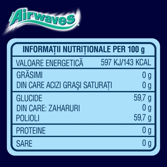 Gumă de mestecat cu aromă de mentă și eucalipt 84g