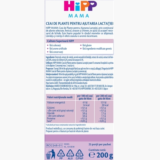 Ceai de plante pentru ajutarea lactației 200g