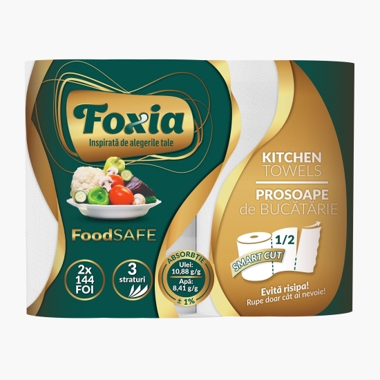 Prosoape de bucătărie 2x144 foi, 3 straturi