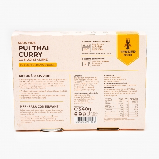 Pui thai curry cu nuci și alune 340g