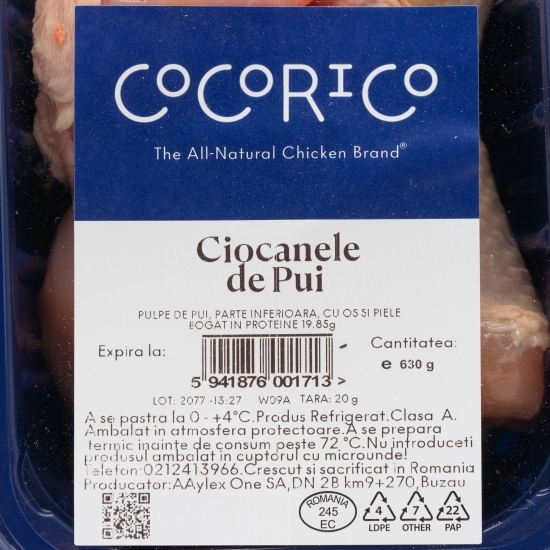 Ciocănele de pui 630g