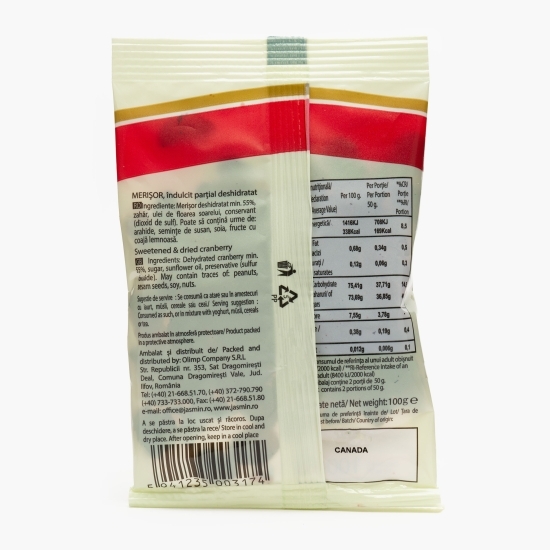 Merișor îndulcit parțial deshidratat 100g