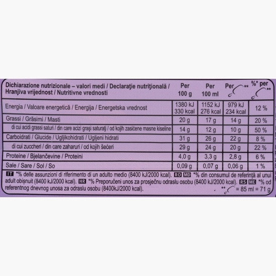 Înghețată Double cu ciocolată 85ml