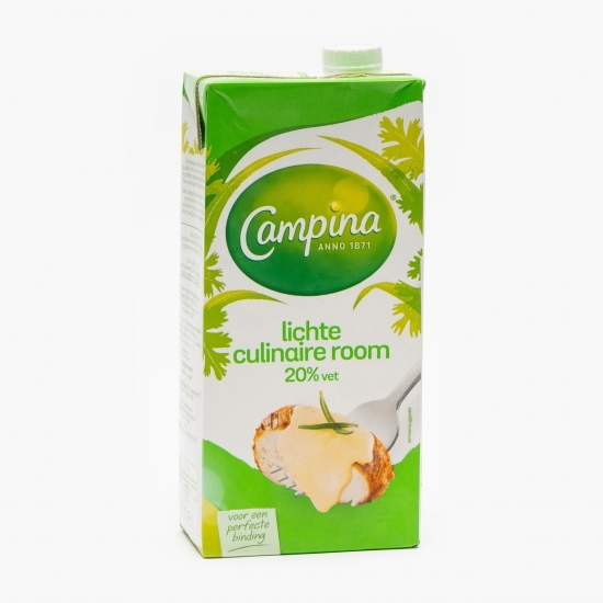 Smântână lichidă UHT pentru gătit 20% grăsime, 1l