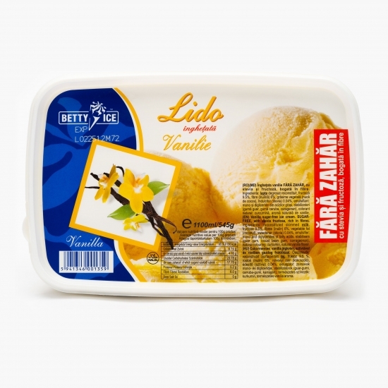Înghețată de vanilie fără zahăr 545g