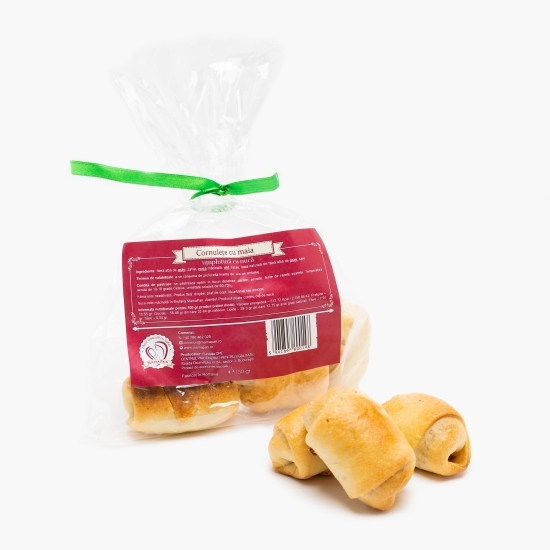 Cornulețe cu maia umplutură cu nucă 200g