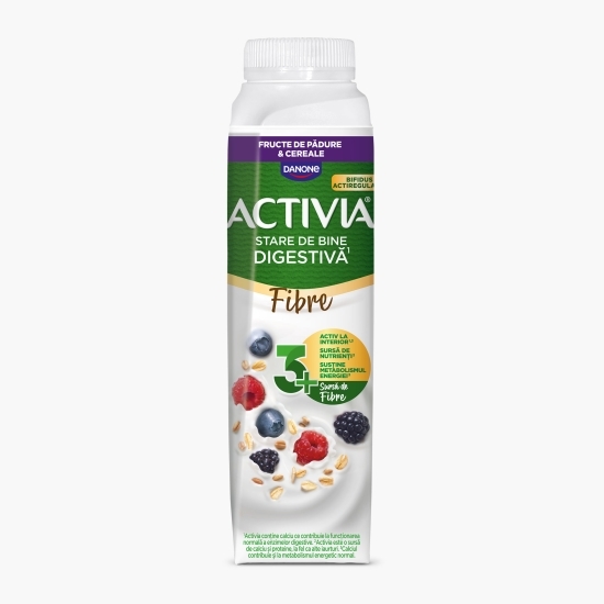 Iaurt de băut cu cereale integrale și fructe de pădure 320g