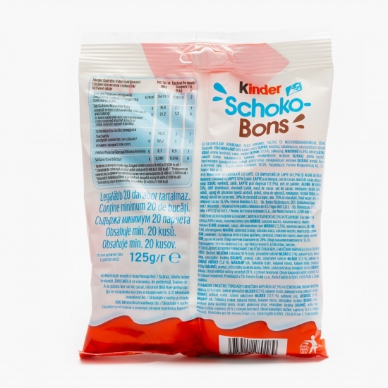 Bomboane de ciocolată cu lapte și bucăți de alune 125g