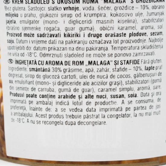 Înghețată Malaga 300g