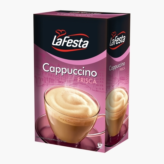 Cappuccino cu aromă de frișcă 10x12.5g, băutură instant 
