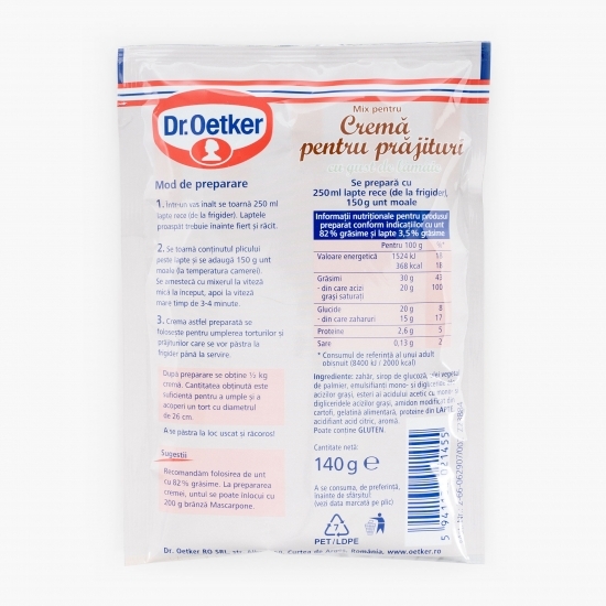Mix pentru cremă pentru prăjituri cu gust de lămâie 140g 