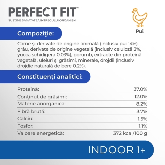 Hrană uscată pentru pisici de interior adulte, 750g, cu pui