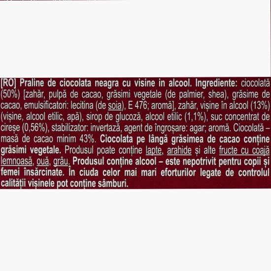 Praline ciocolată Cherrisimo Classic 142g