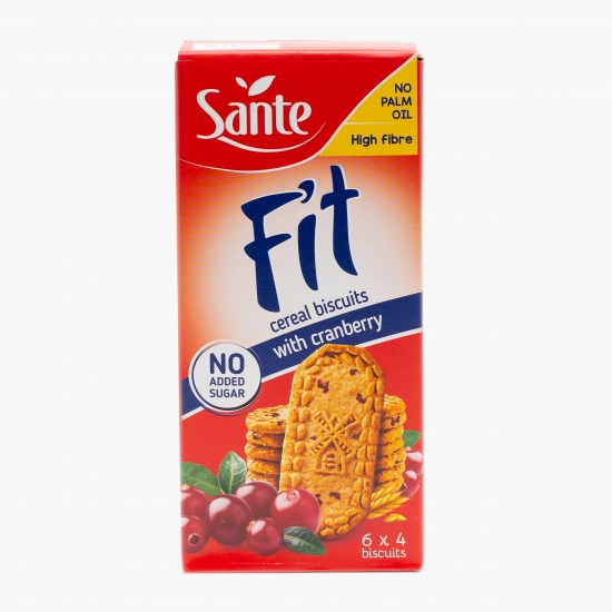 Biscuiți din cereale cu merișoare fără zahăr adăugat 300g