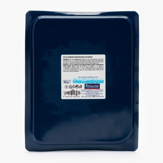 File de somon norvegian afumat 150g