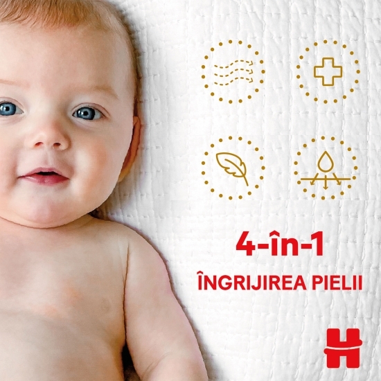 Scutece Extra Care mega mărimea 2, 3-6kg, 82 buc