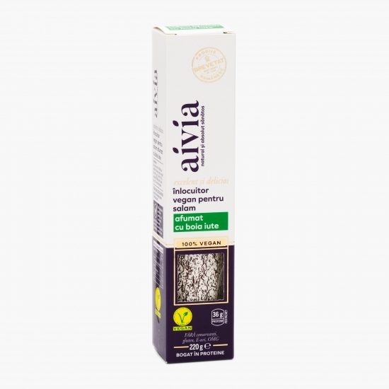 Salam vegan afumat cu boia iute 220g