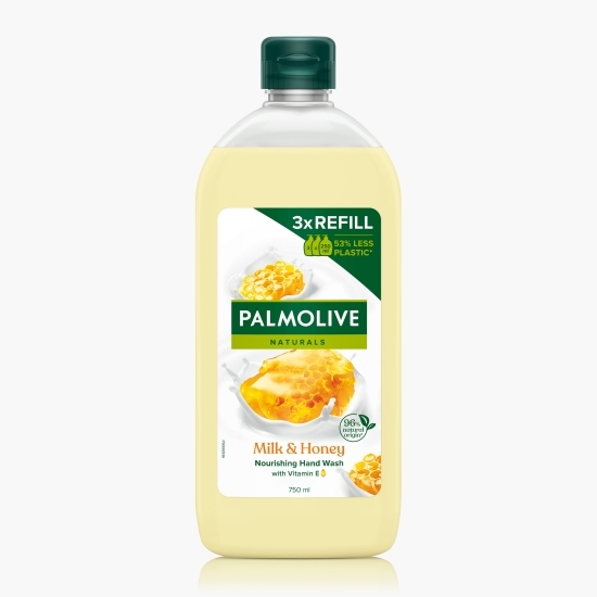 Rezervă săpun lichid Naturals Milk&Honey, refill 0.75l