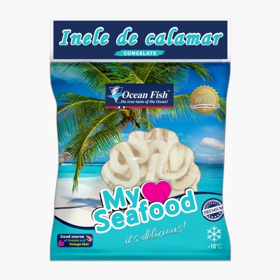 Inele de calamar în glazură de gheață 500g