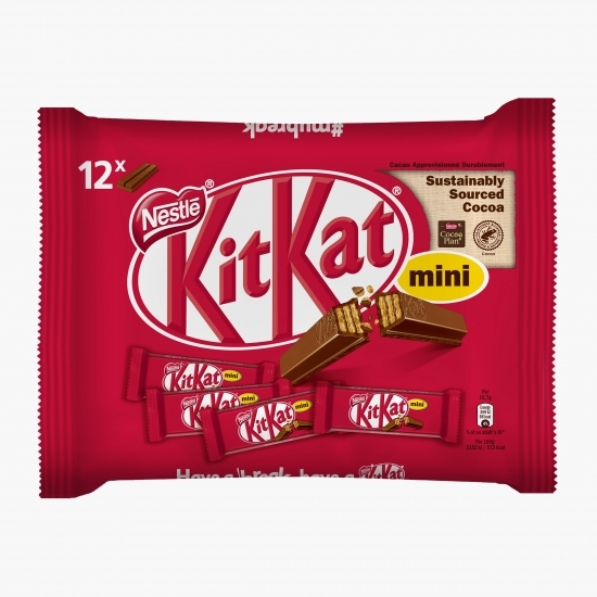 Ciocolată cu lapte și napolitană Mini 200g