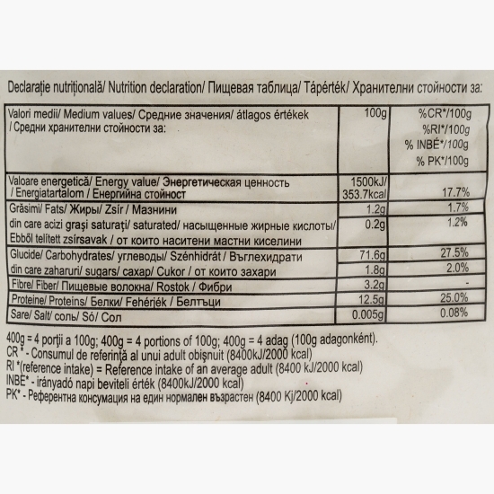 Paste Penne Rigate din grâu dur 500g