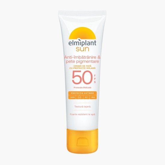 Cremă pentru față cu protecție solară anti-pete pigmentare SPF 50, 50ml