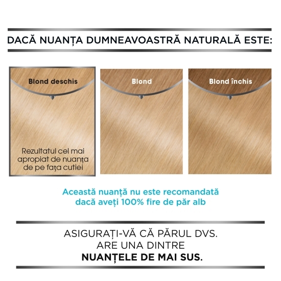 Vopsea de păr permanentă fără amoniac 110 Blond super deschis natural 112ml