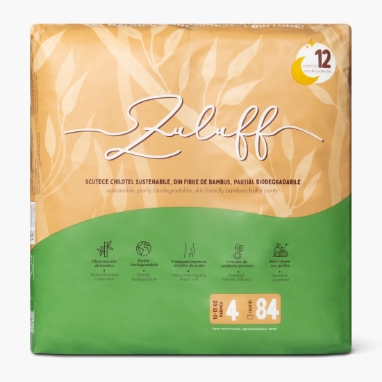 Scutece chiloțel din bambus mărimea 4, 10-15kg, 84 buc