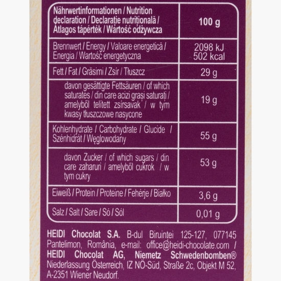 Praline de ciocolată amăruie cu umplutură de cacao și cireșe confiate 70g