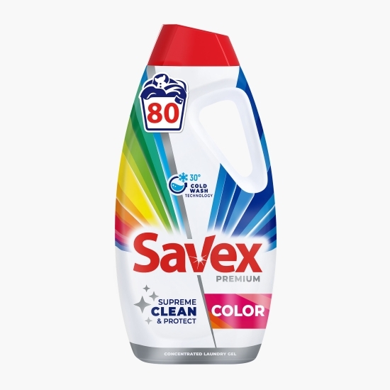Detergent de rufe lichid Premium Color, 80 spălări, 3.6l