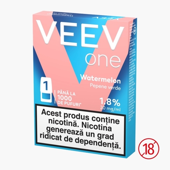 Capsulă pentru țigară electronică Watermelon 1.8%, 20mg/ml nicotină, 1000 puffs