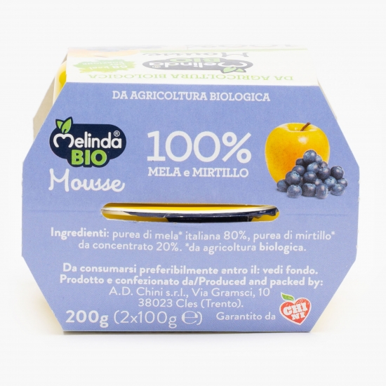 Mousse de mere și coacăze eco (2x100g) 200g