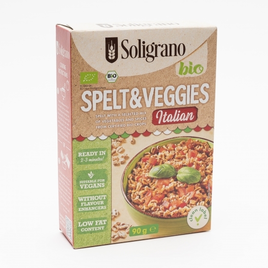 Grâu spelt cu legume uscate și condimente eco 90g