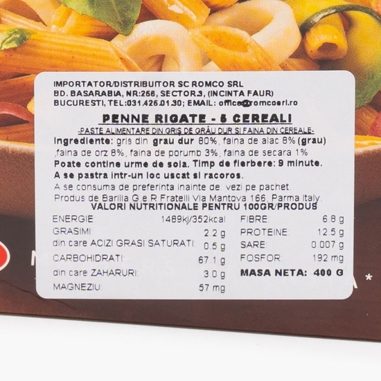 Paste Penne Rigate 5 cereali 400g