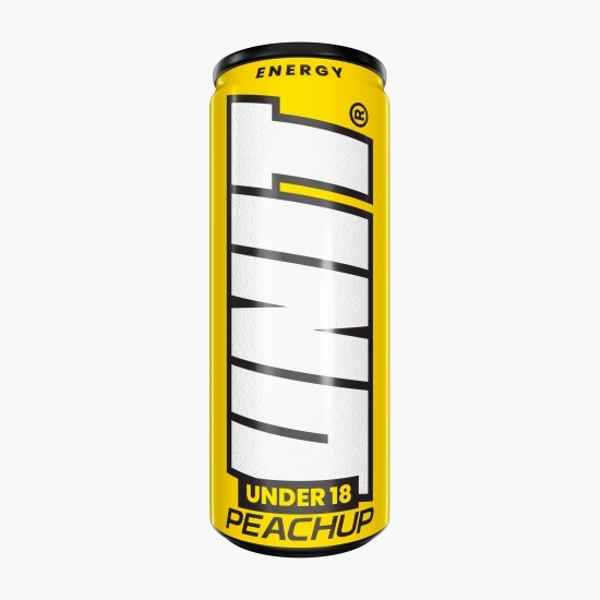 Băutură răcoritoare carbogazoasă cu aromă de piersică Under 18 Peachup 250 ml