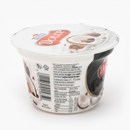 Iaurt cu cocos și ciocolată 150g