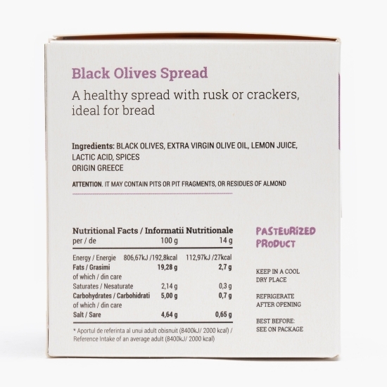Pastă de măsline negre 170g