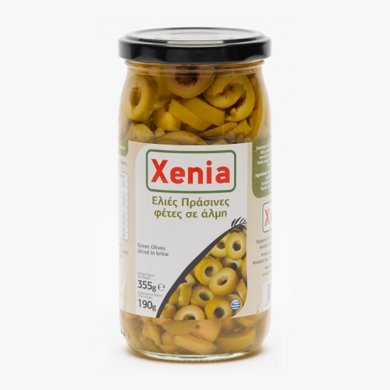Măsline verzi feliate în saramură 355g