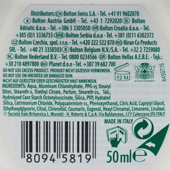 Deodorant roll-on Active Citrus&Lime 50ml 
