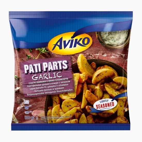 Cartofi wedges condimentați cu usturoi 600g