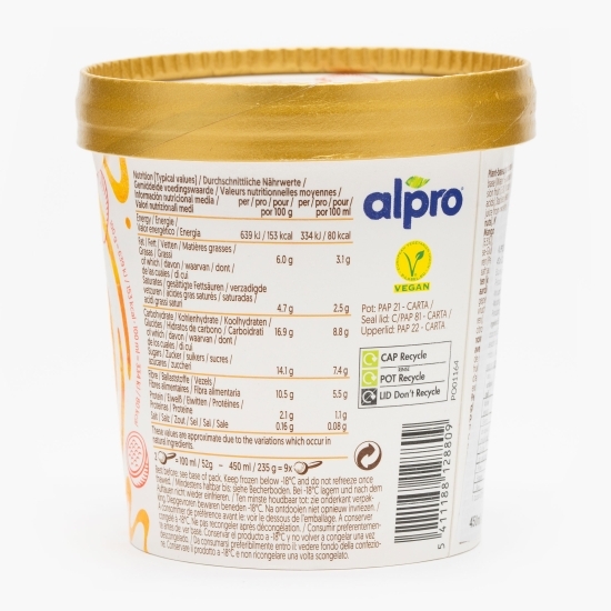Înghețată pe bază de soia cu sirop de mango și fructul pasiunii 235g